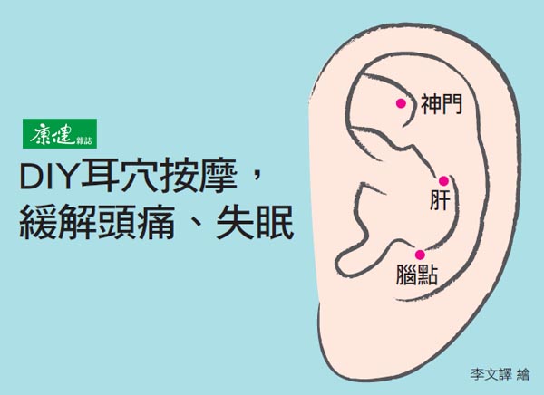 diy耳穴按摩,缓解头痛,失眠