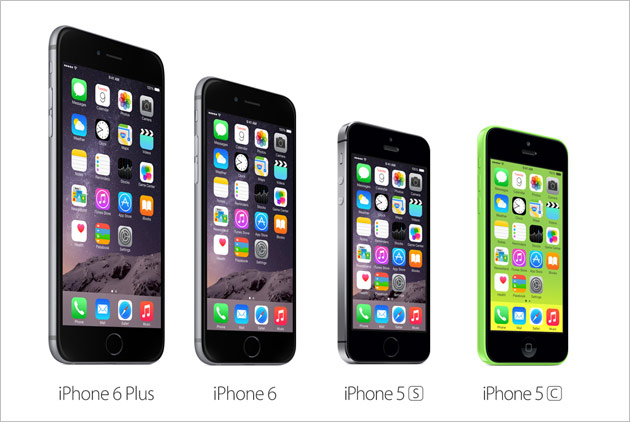 iPhone 6、Plus與iPhone 5s比一比
