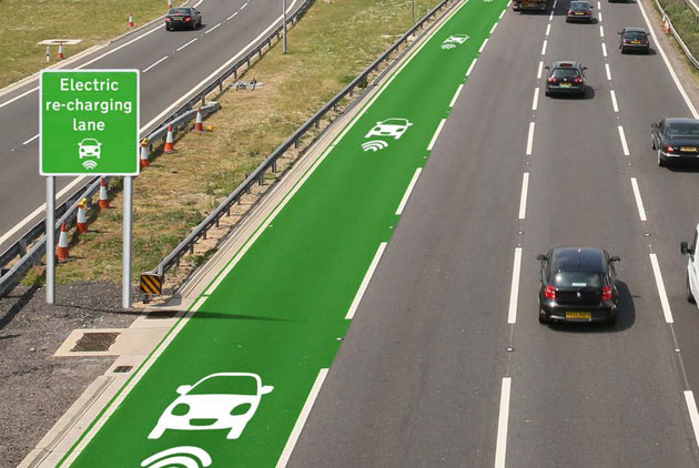 英國馬路會充電　電動車安心上路