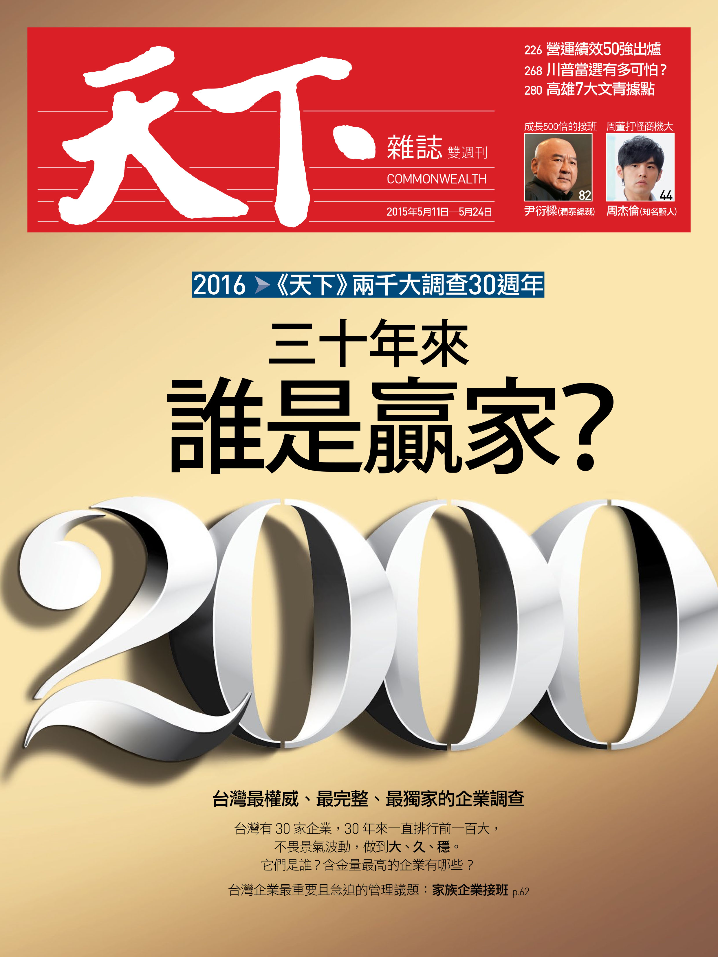 2016 Top 2000 Survey&mdash;30th Edition